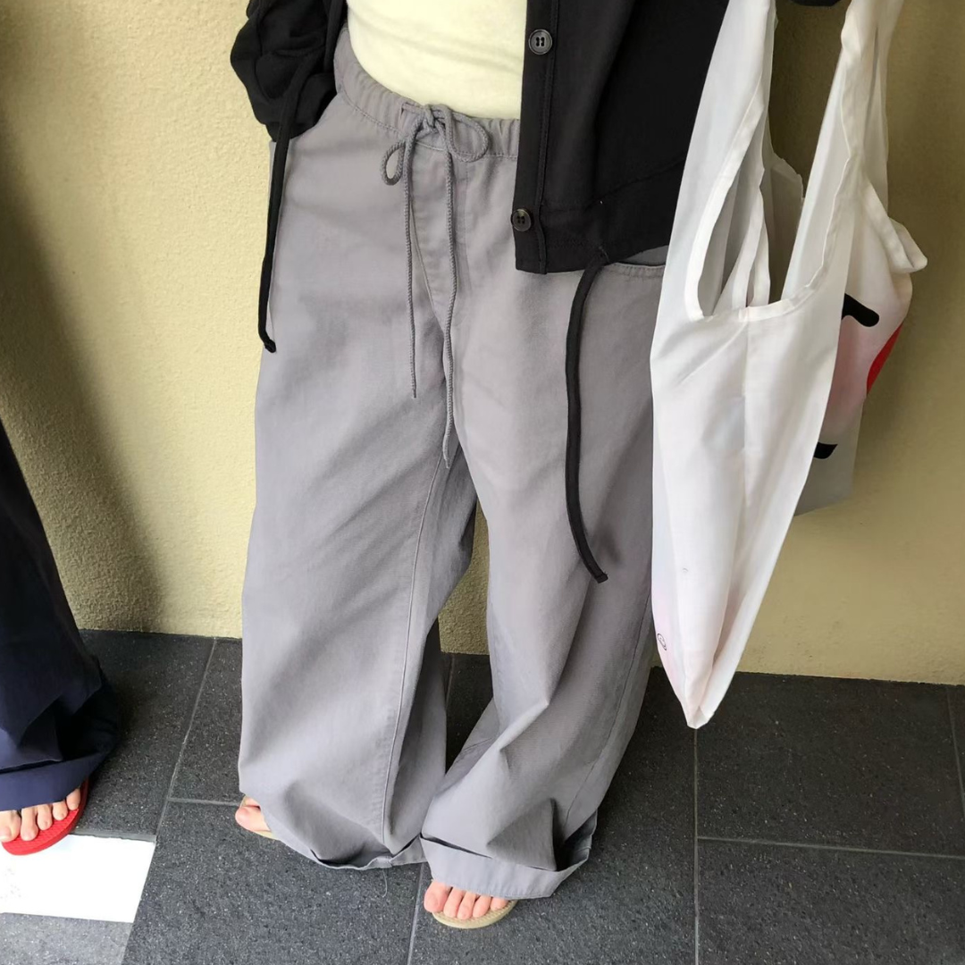 抽繩休閒褲(預購)