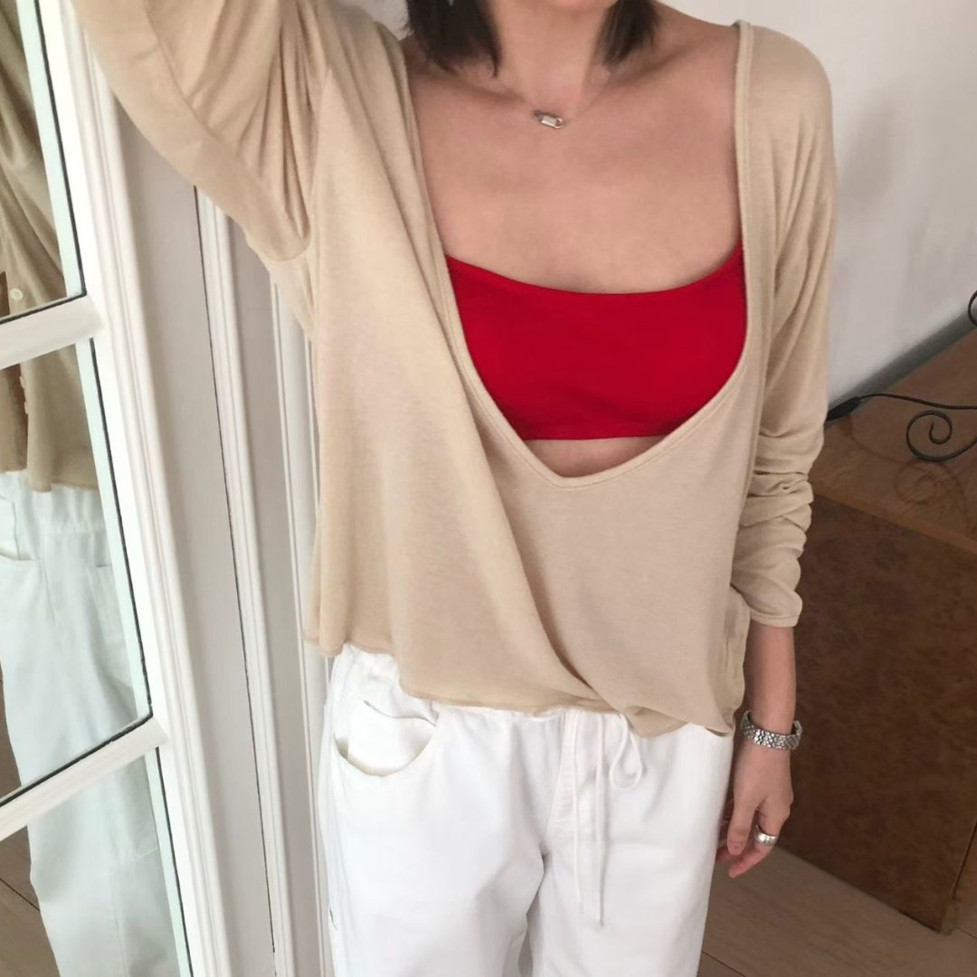 法式細肩美背內衣-Bra top (預購)
