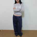 防曬拼色圓領開襟衫
